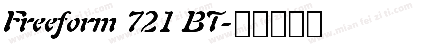 Freeform 721 BT字体转换